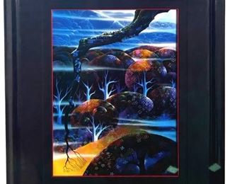 Signed Eyvin Earle “Toccata & Fugue" Serigraph
