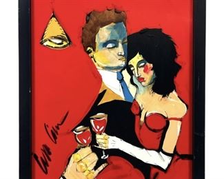 Signed Cordell Cordaro Oil on Panel
