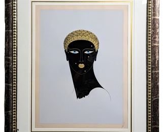 Hand Signed Erte "Queen of Sheba" Serigraph
