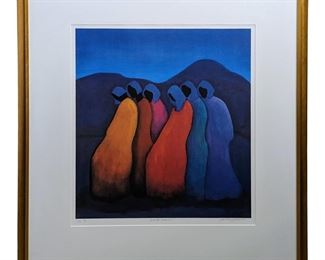 Signed Lindsey Leavell "Weather Women" Print
