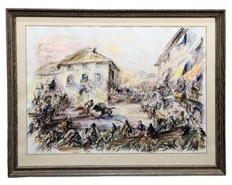 Signed JR Le Grange Acrylic on Canvas
