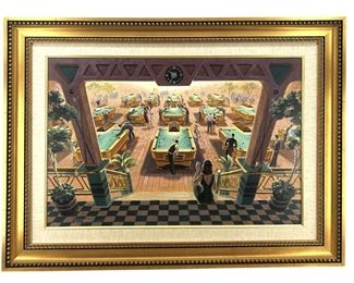 Signed Michael Young Oil on Panel
