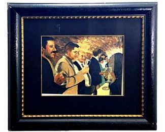 Classy Party Oil on Paper
