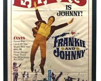 Vintage Elvis “Frankie and Johnny" Movie Poster
