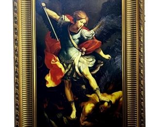 Guido Reni “Archangel Defeating Satan" Giclee
