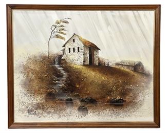 Signed Plascencia Original Oil on Canvas
