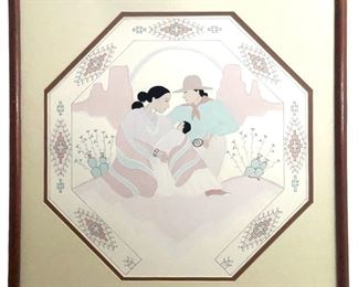 Signed Beverly Blacksheep Gouache Painting
