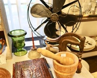 Vintage Signal Fan & other items