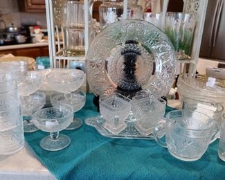 Beautiful glassware - sandwich glass