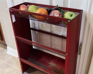 Vintage Produce Shelf