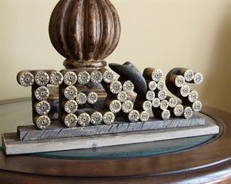 Texas art made of shotgun shells