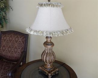 Lamp with fringe