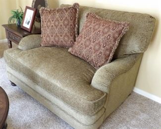 Bernhardt upholstered loveseat