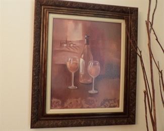 Wine art, signed by S. Vassilella
