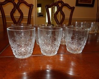 Crystal D'Arques Durand Longchamp Cordial pattern glassware