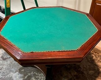 Wood and metal table