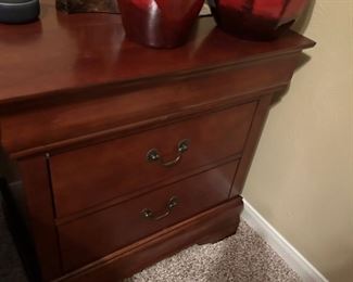 Solid wood nightstand