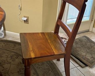 Wooden dining chairs