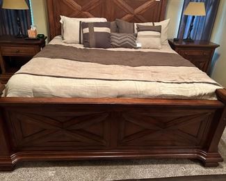A.R.T Furniture Headboard and footboard, mattress and box spring