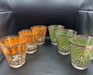 Mid century Culver glasses