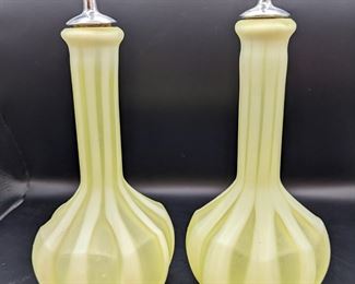 Vintage barber bottles