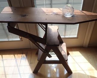 Wood Ironing Board and Step Stool Piece