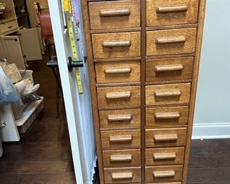Antique 20-drawer cabinet