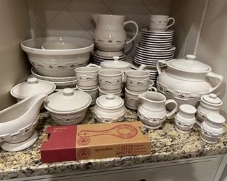 Longaberger Heritage collection ceramic dishes and serveware