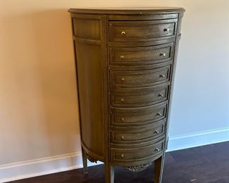 Antique Demi-lune 7-drawer chest