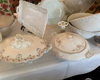 Antique covered dishes
