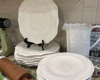 White dishes