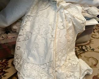 More lace tablecloths