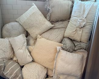 Tons of throw pillows
