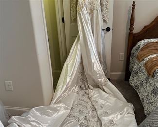 Cathedral train wedding dress