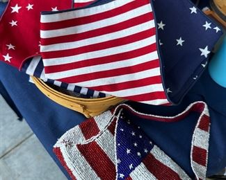 American Flag themed women’s accessories and decor