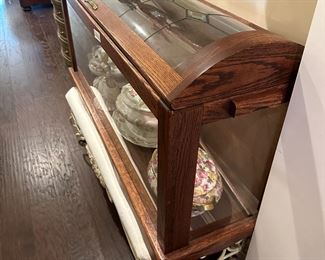 Huge display case with stained glass top