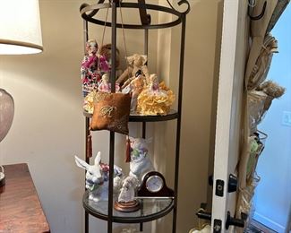 Ceramic bunny rabbits & Eastern European dolls