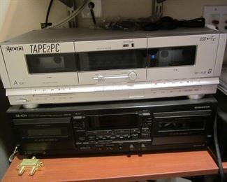 Ion TAPE 2 PC USB Cassette tape converter and Denon Cassette Deck