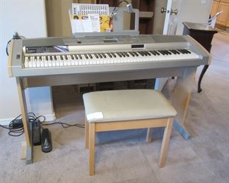 Yamaha Portable Electronic Grand Piano DGX-500 with stand and bench