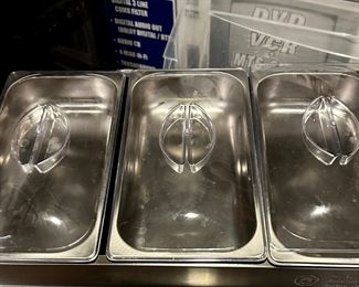 2 steam warming trays