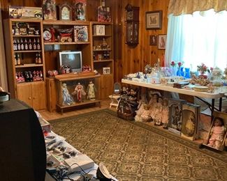 Whole wall of Nascar & Coke items