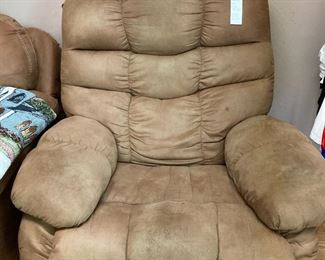 Suede recliner