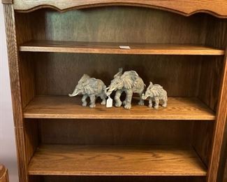 Four shelf wooden display