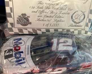 Jeremy Mayfield autographed pieces
