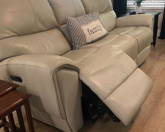 Leather recliner