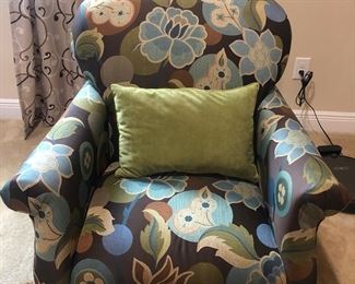 Plaid fabric chair