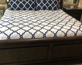 King size bed with headboard