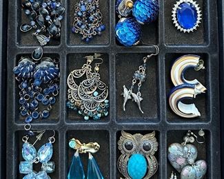 Earrings & Owl Brooch