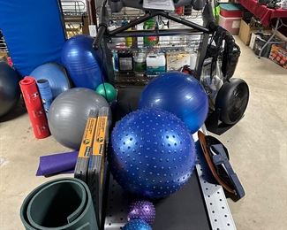 TREADMILL, EXERCISE BALLS