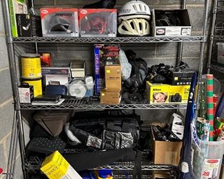 BIKE HELMETS, ELECTRONICS, CAMERA TRIPOD